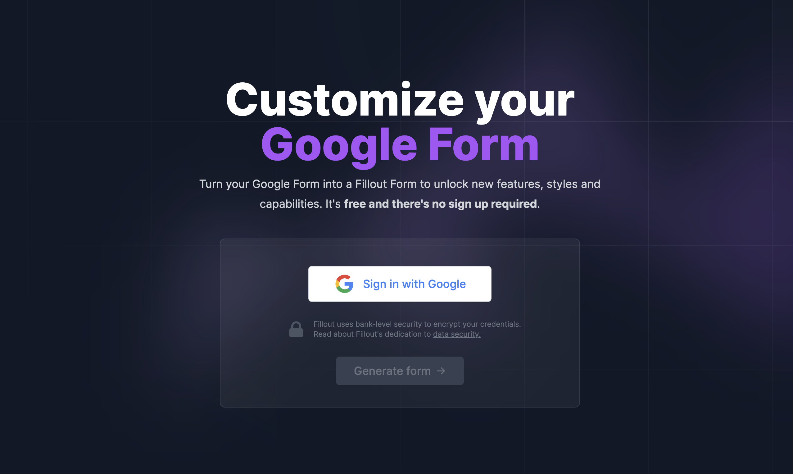 Create new typeforms by importing from Google Forms - Help Center